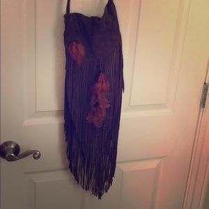 Cross body leather purse